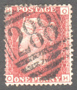 Great Britain Scott 33 Used Plate 181 - OH - Click Image to Close